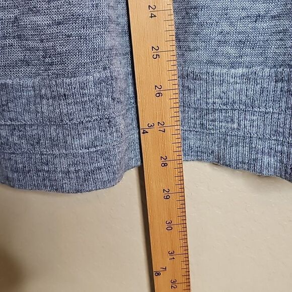 Lululemon Well Being Crew Sweater Linen Heathered Speckle Petrol Blue Medium - Picture 7 of 9